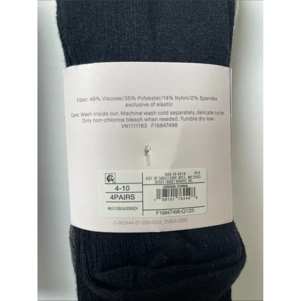 Universal Thread Auden Crew‎ Socks 7 pair NWT